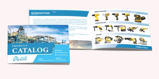 Company profile brochure design layout