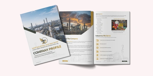 Company profile brochure design layout